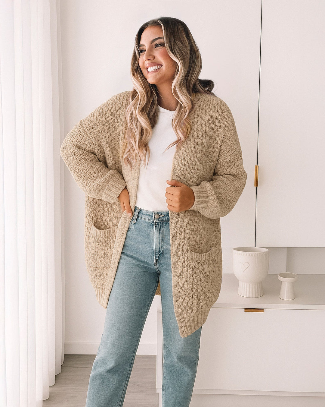 Ladrie Cardigan - Beige