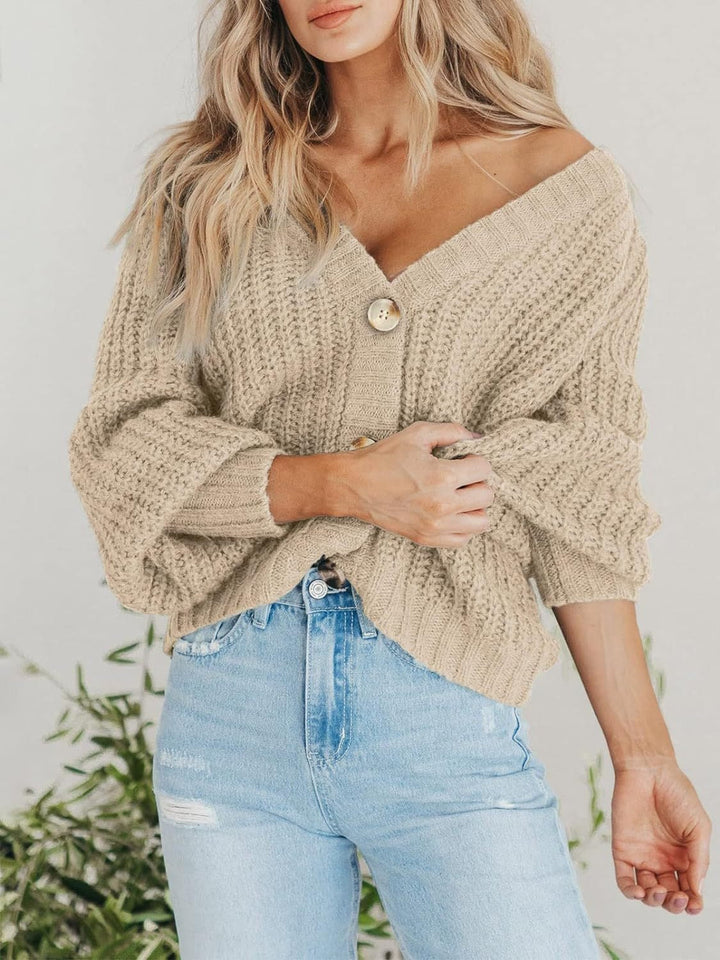 Elsie - button up long sleeve cardigan