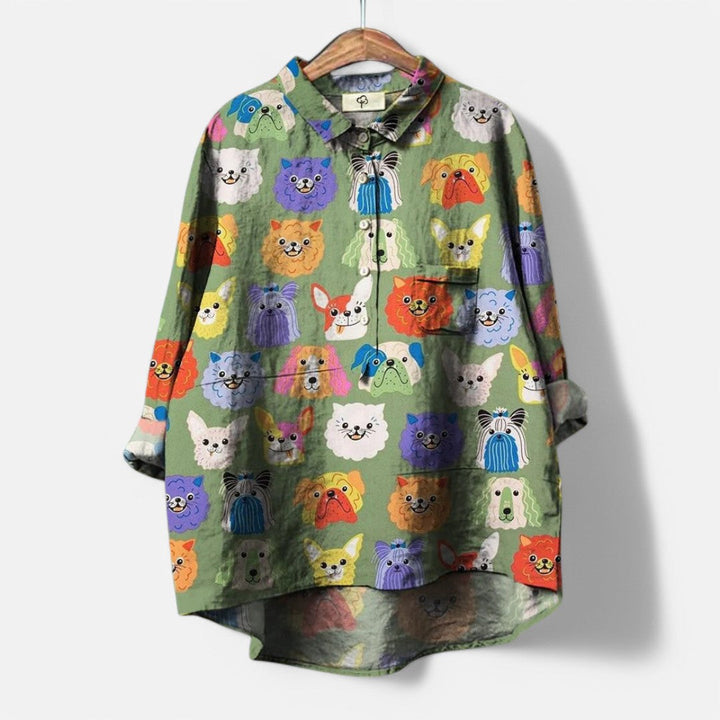 Stylish and Artistic Women's Blouse