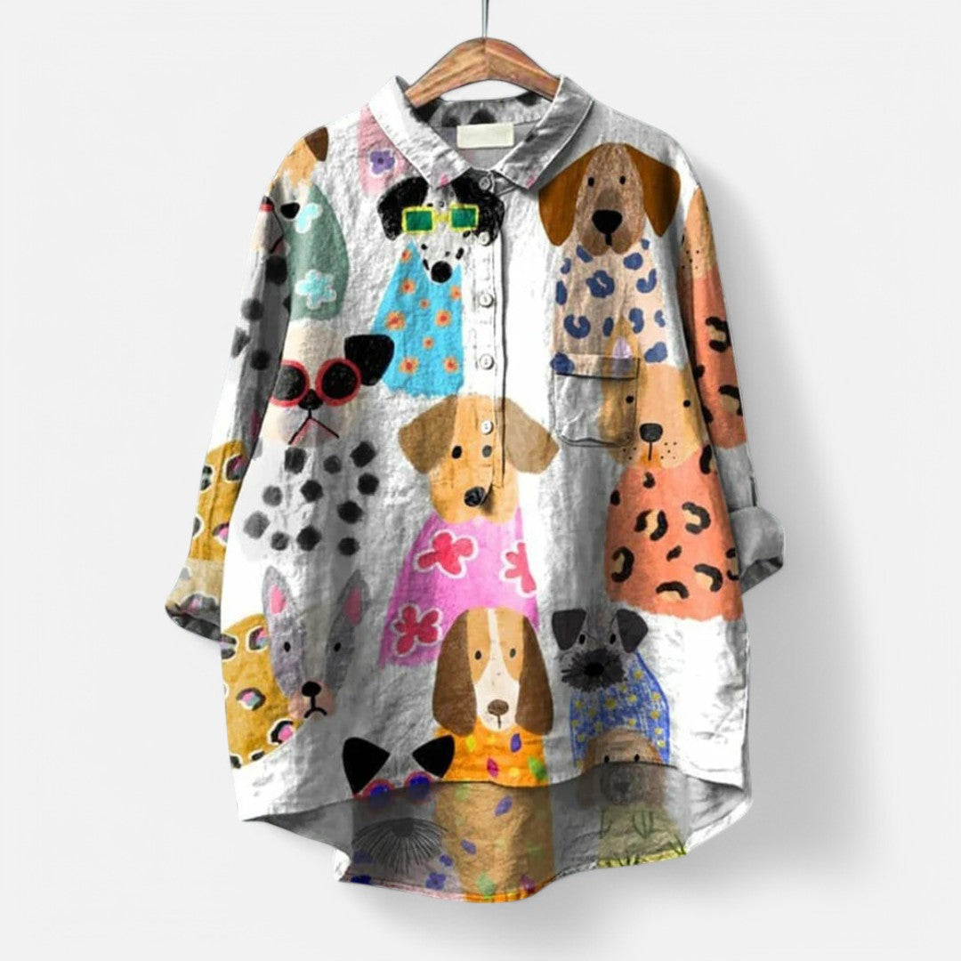 Stylish and Artistic Women's Blouse