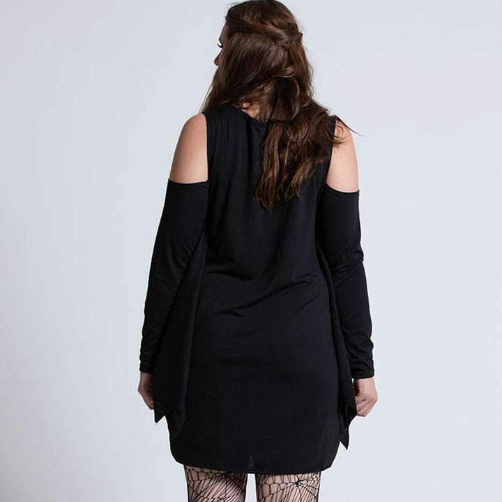 Mini Halloween Dress with Spider Print