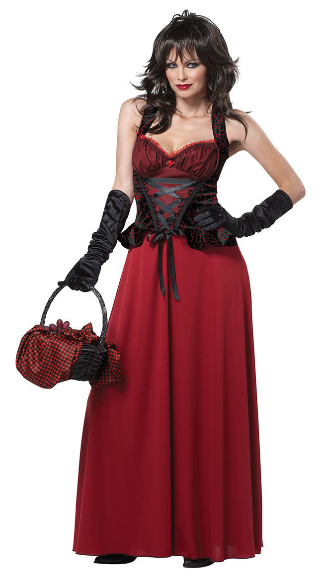 Halloween Fairytale Maxi Dress with Cape
