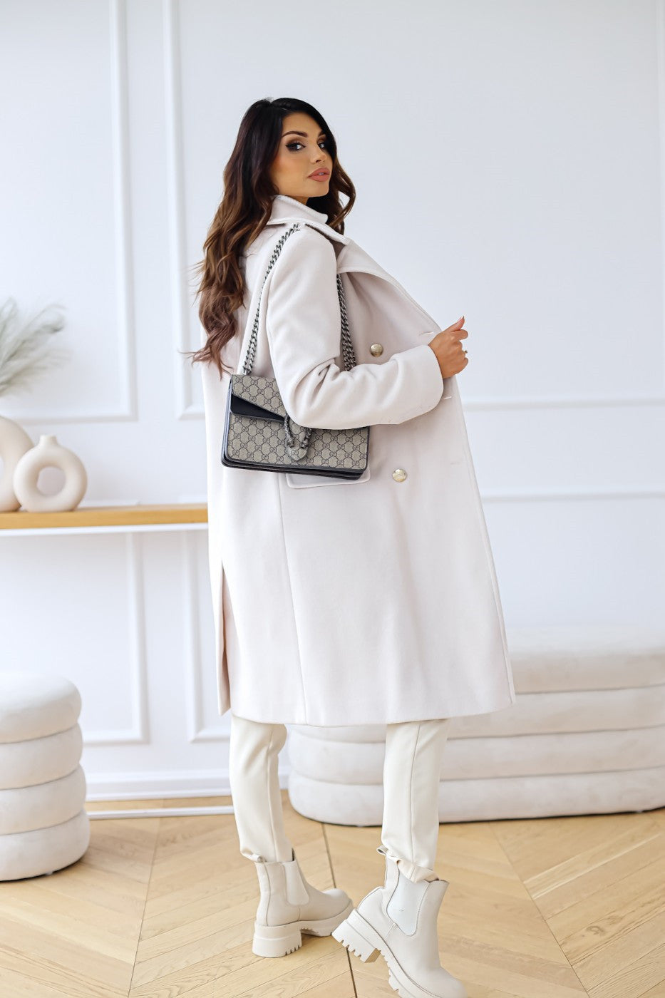 Noor | Double-breasted Women's Coat in Classic Style