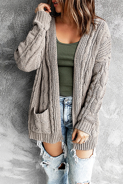 Xoe - casual open front cardigan