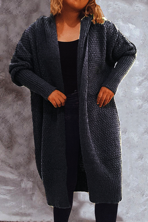 Zarae - long sweater open front cardigan