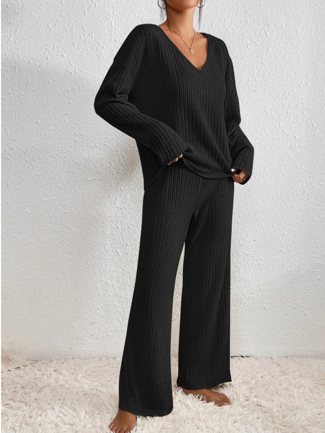 Cozy Ribbed Two-Piece Lounge Set