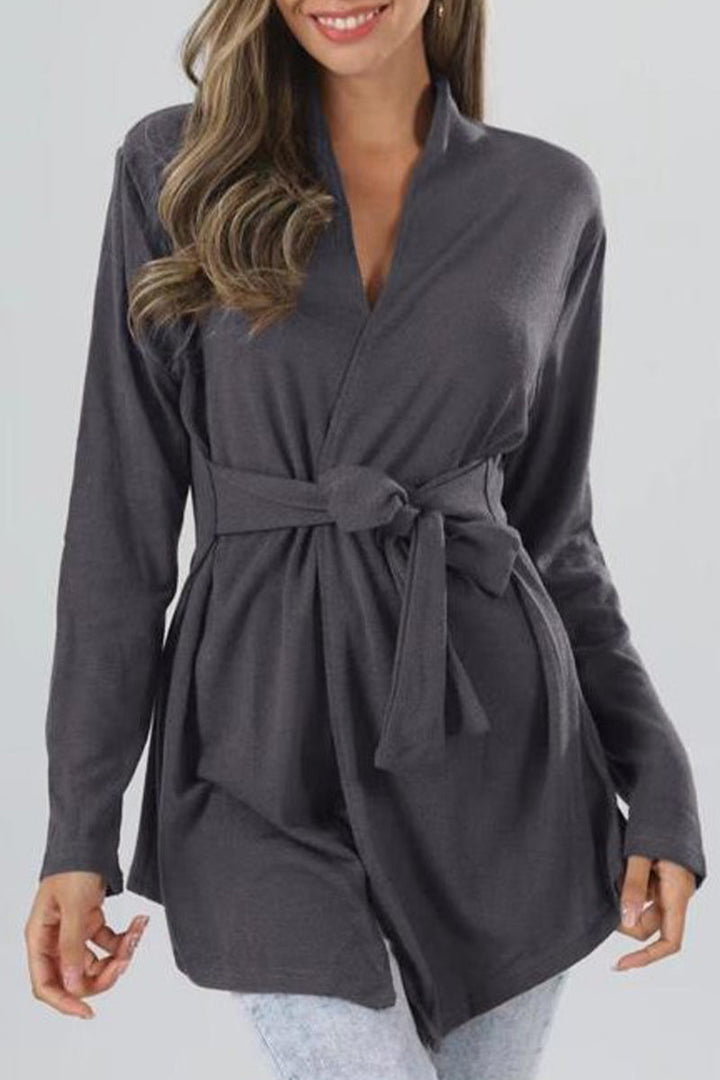 Kaia - long sleeve tie top