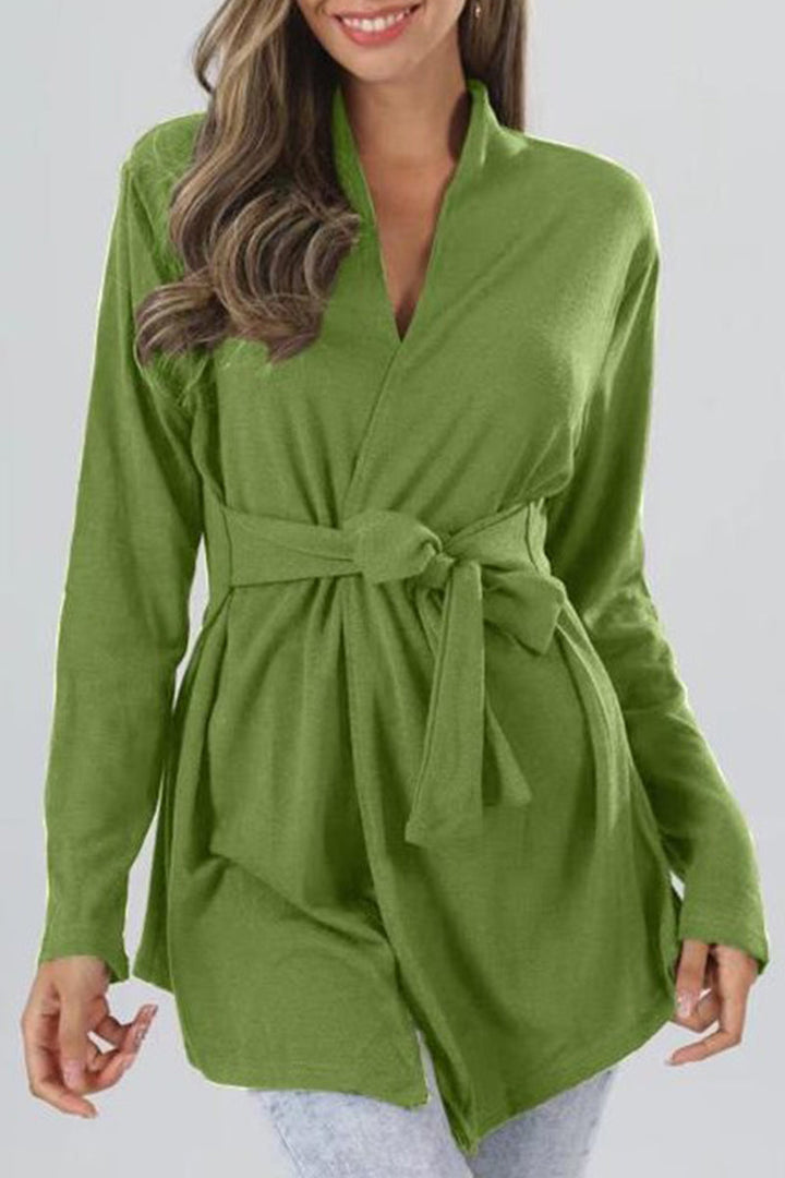 Kaia - long sleeve tie top