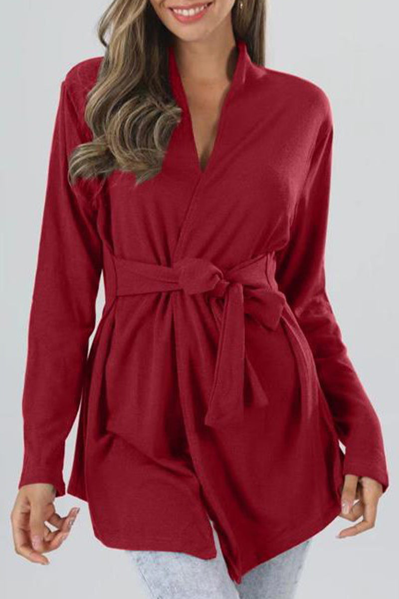 Kaia - long sleeve tie top