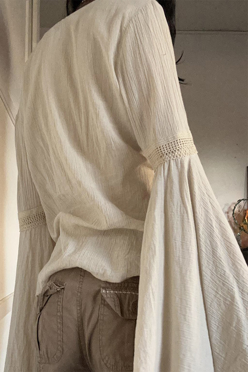 Sally - v-neck longsleeve tops