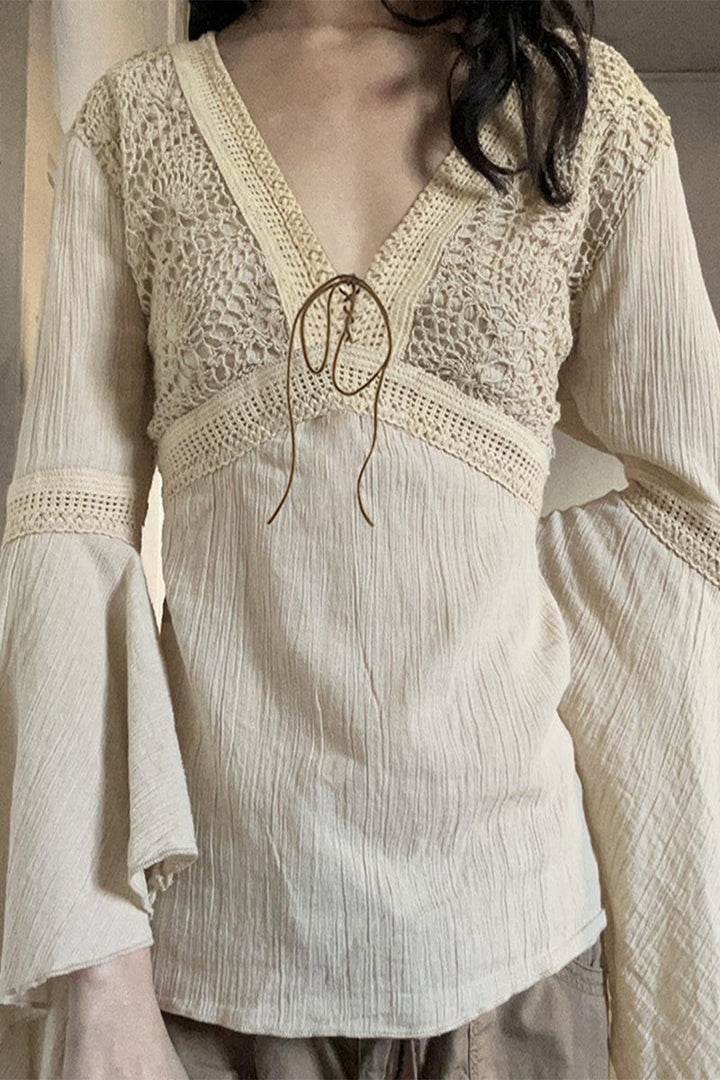 Sally - v-neck longsleeve tops