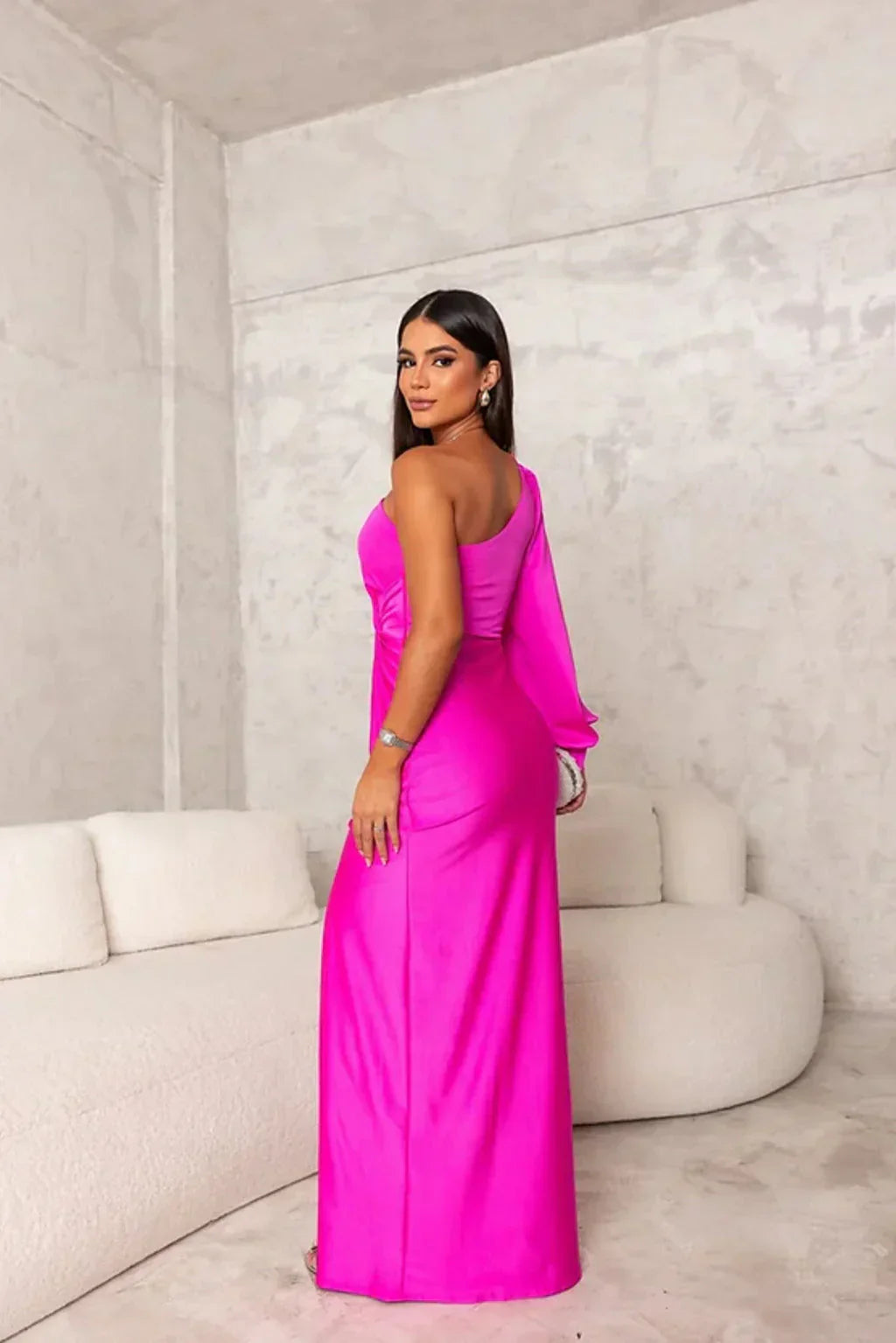 Elegant Maxi Dress with Chic Slit Design
