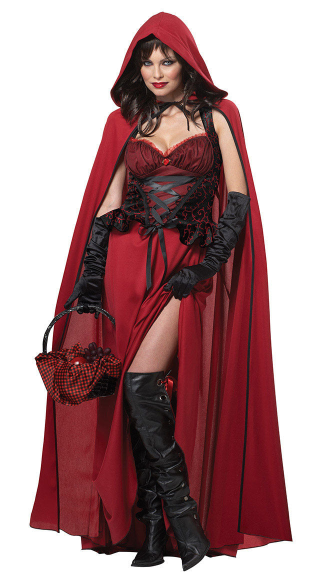 Halloween Fairytale Maxi Dress with Cape