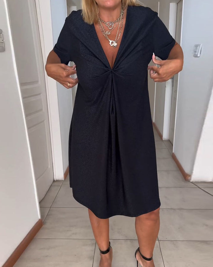 Chic Twisted Dress with Elegant Design