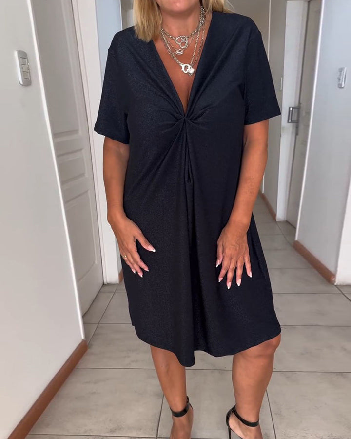 Chic Twisted Dress with Elegant Design