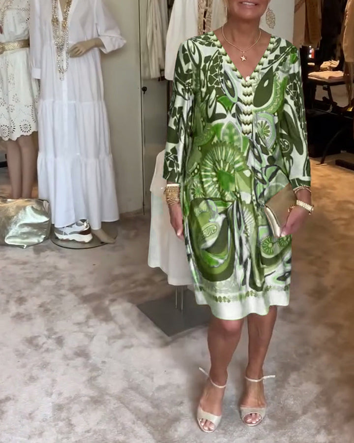 Vibrant Dress with Bright Pattern Design