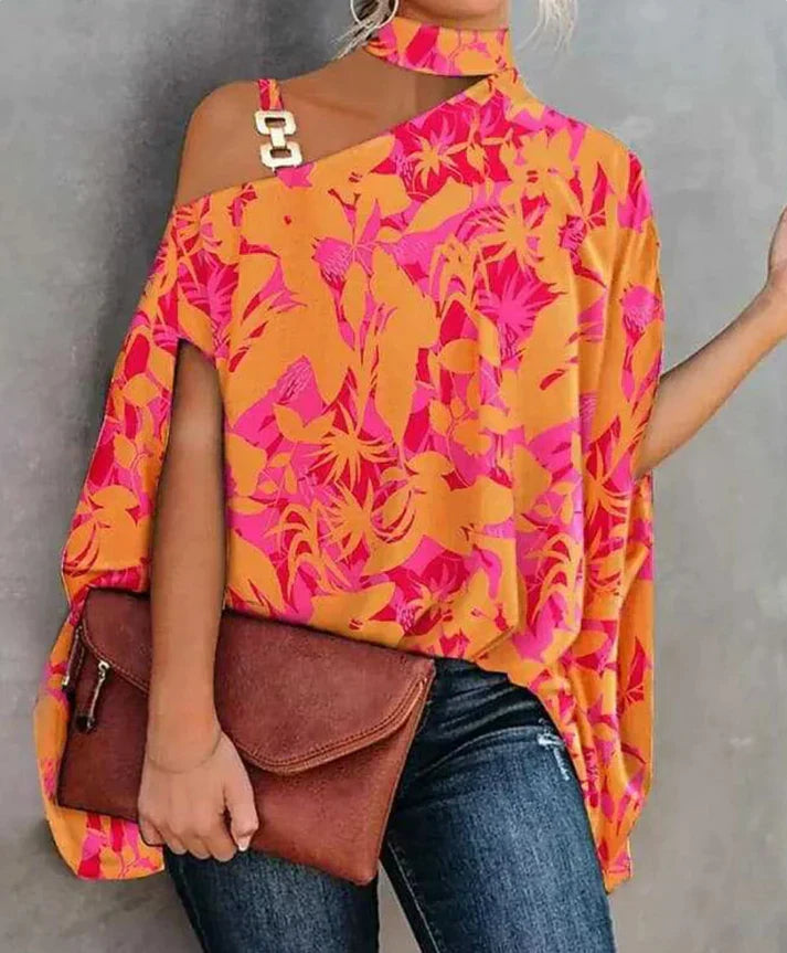 Women's asymmetrical off-shoulder top for bold fashion statements