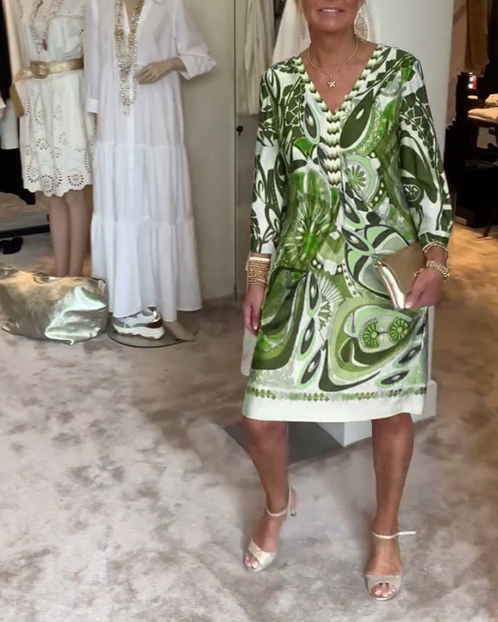 Vibrant Dress with Bright Pattern Design