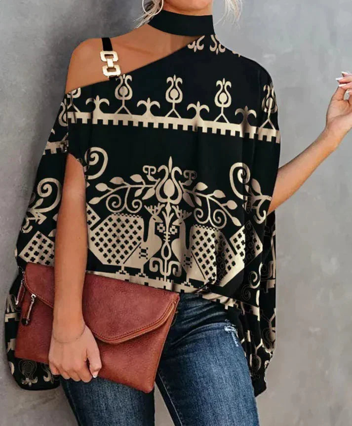Women's asymmetrical off-shoulder top for bold fashion statements