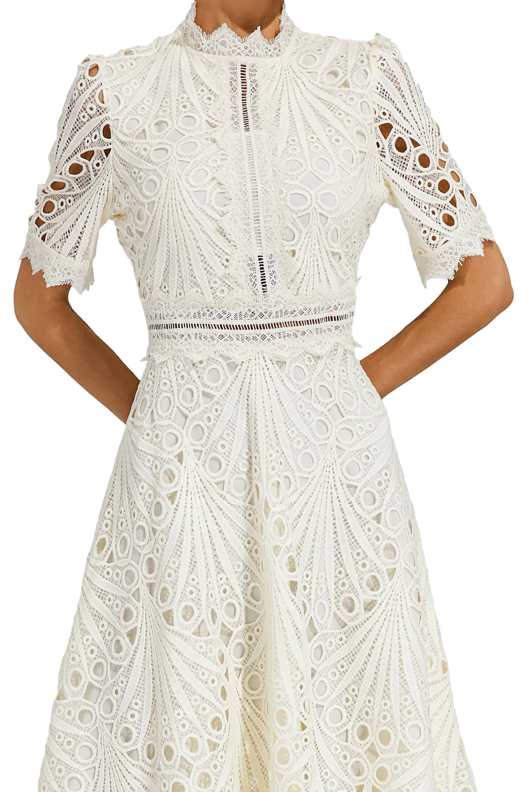 Elegant Lace Midi Dress for Women