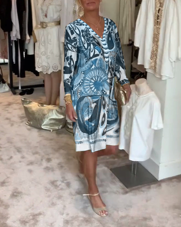 Vibrant Dress with Bright Pattern Design