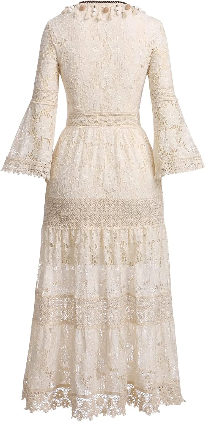 Bohemian Lace Dress with Elegant Style