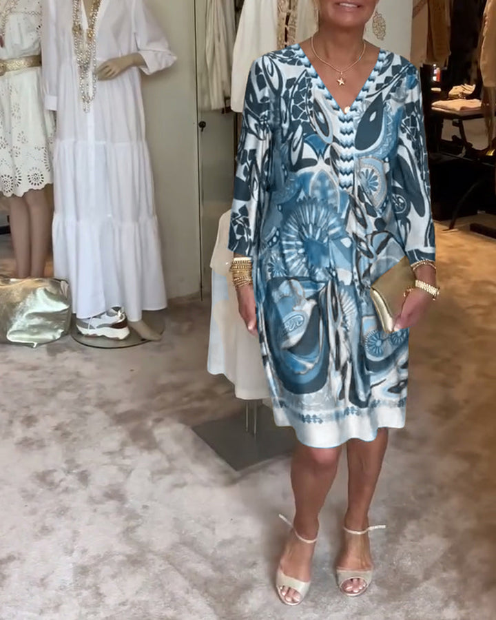 Vibrant Dress with Bright Pattern Design