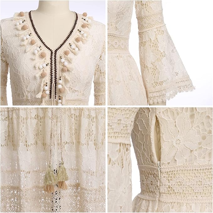 Bohemian Lace Dress with Elegant Style