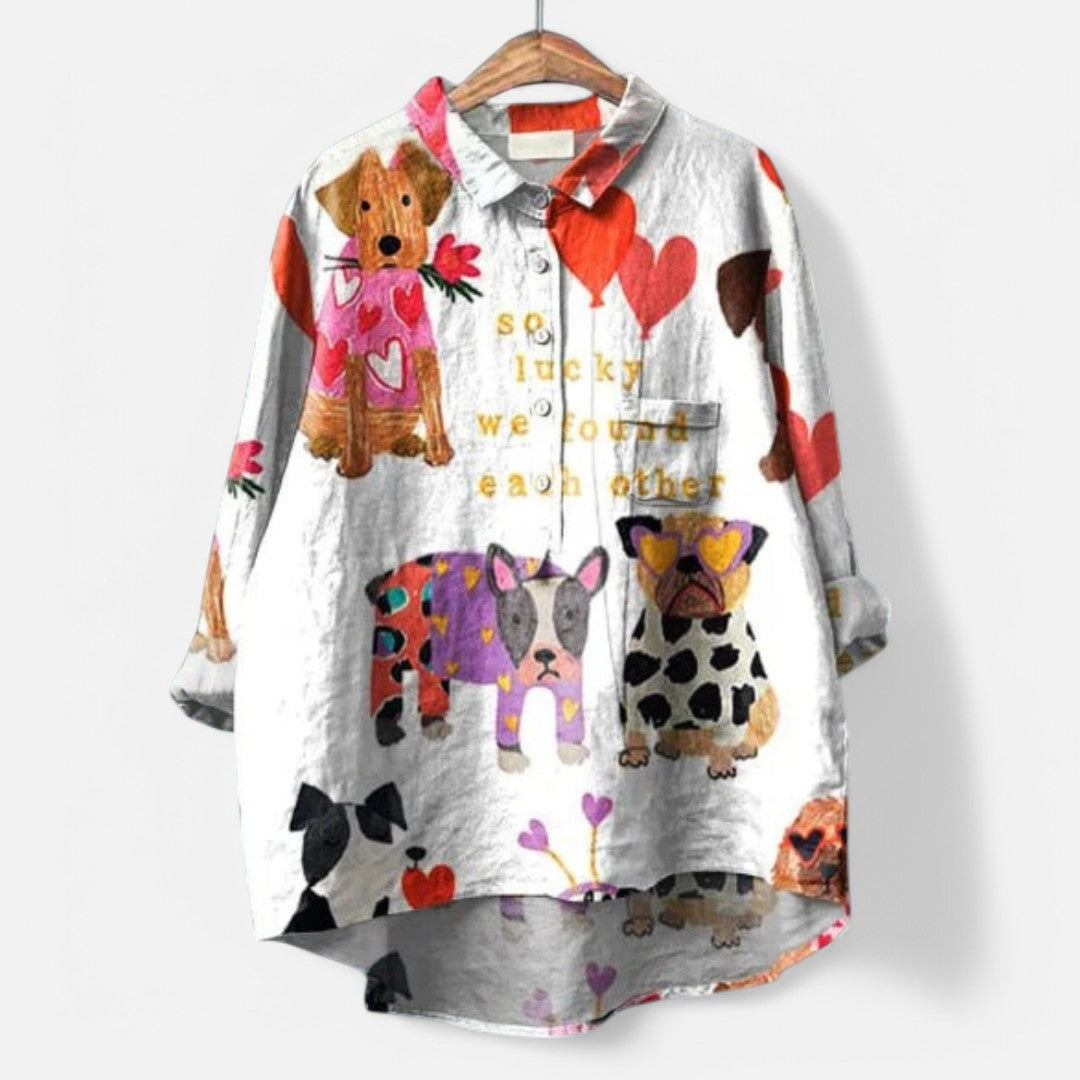 Stylish and Artistic Women's Blouse