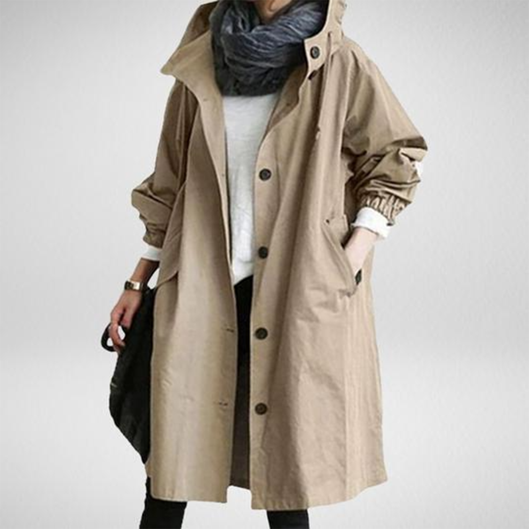 Women's Long Waterproof Winter Raincoat