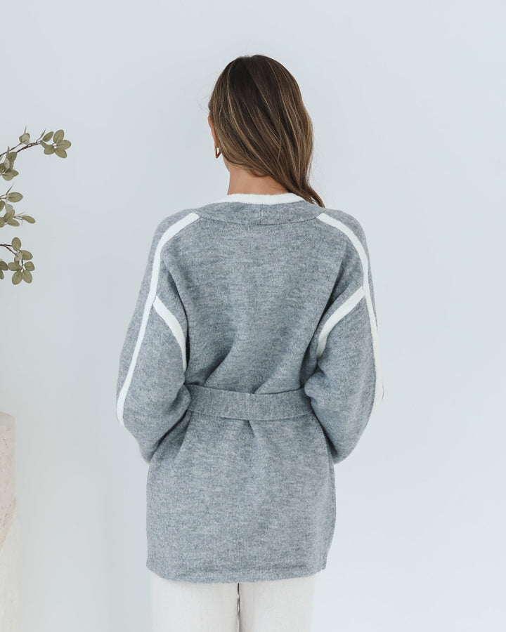 Adelle Coatigan - Grey Print