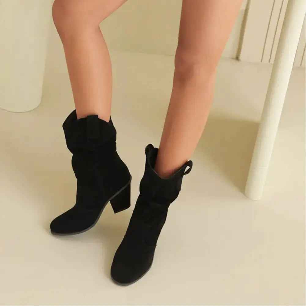 Women's western cowboy style retro fashion boots
