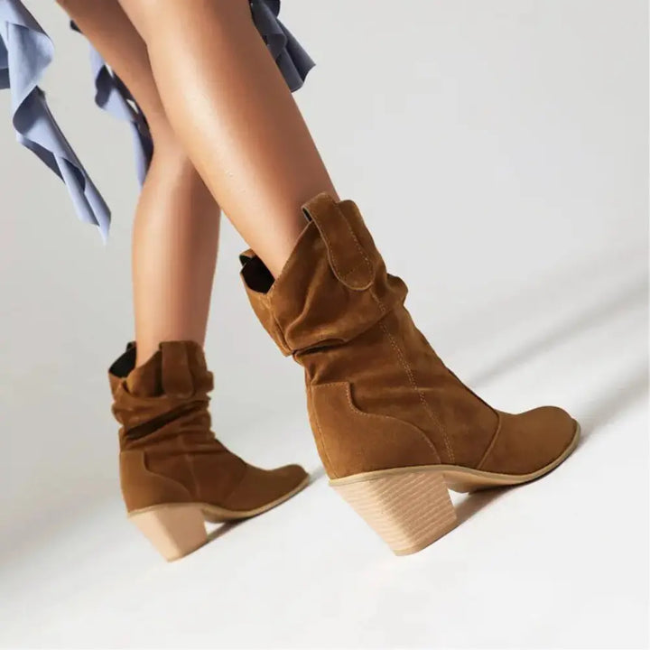 Women's western cowboy style retro fashion boots