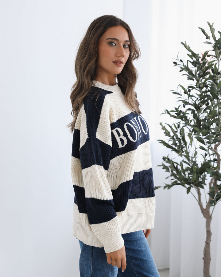 Alisson Knit - Navy Multi