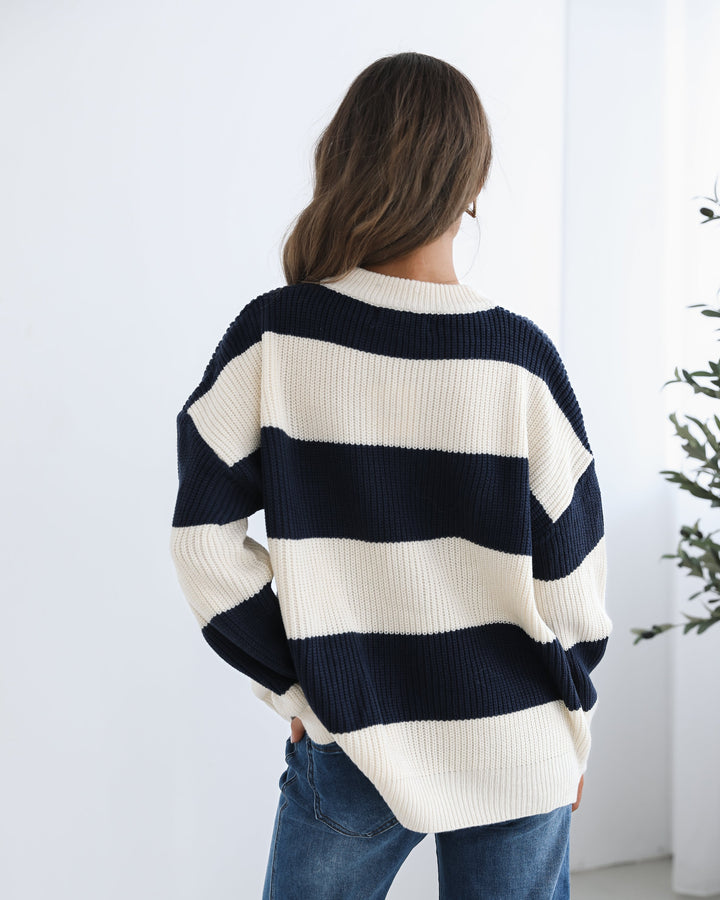 Alisson Knit - Navy Multi