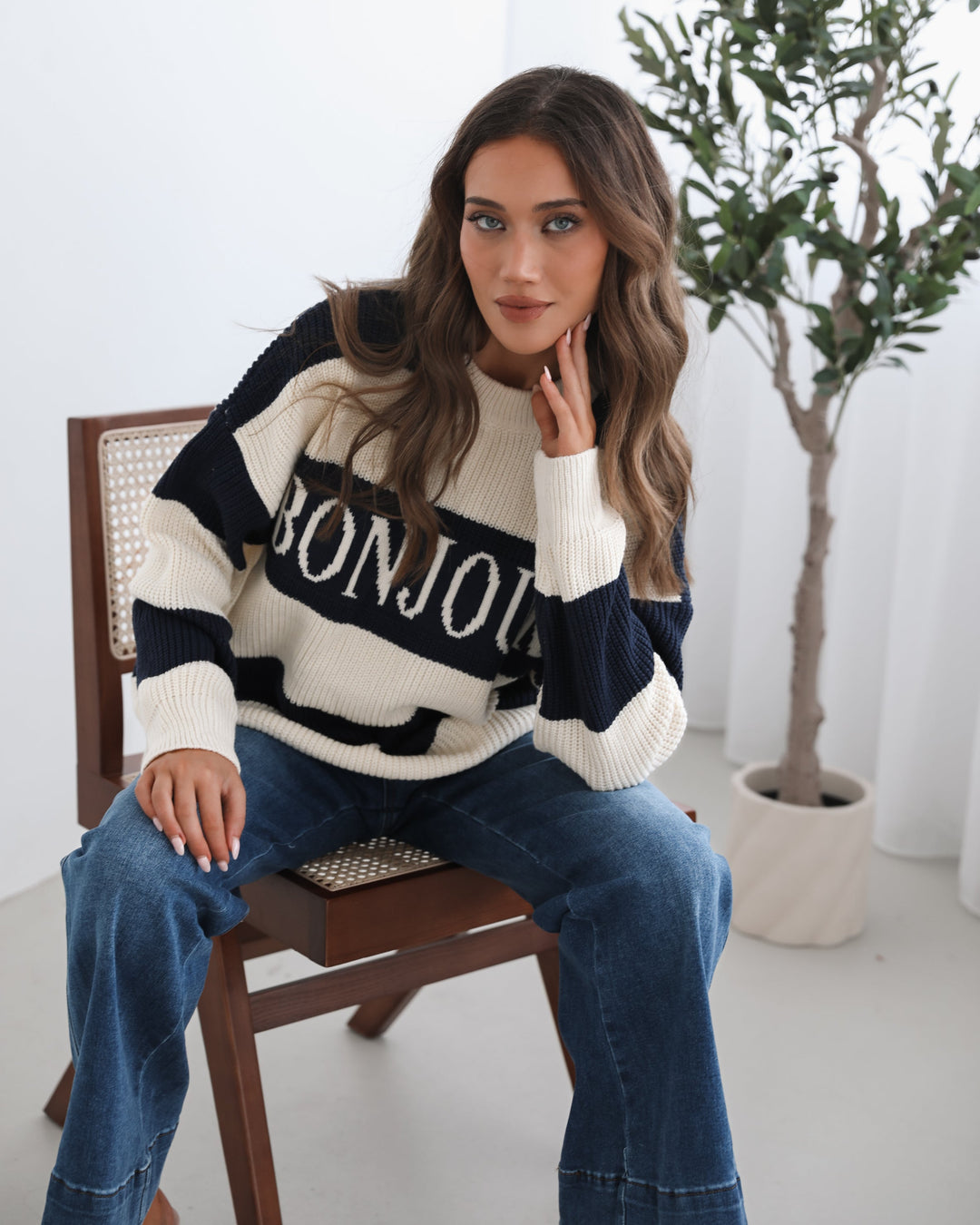 Alisson Knit - Navy Multi