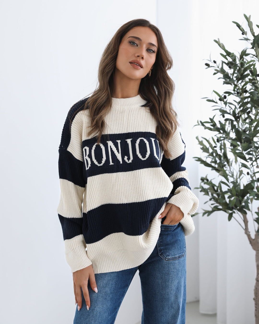 Alisson Knit - Navy Multi
