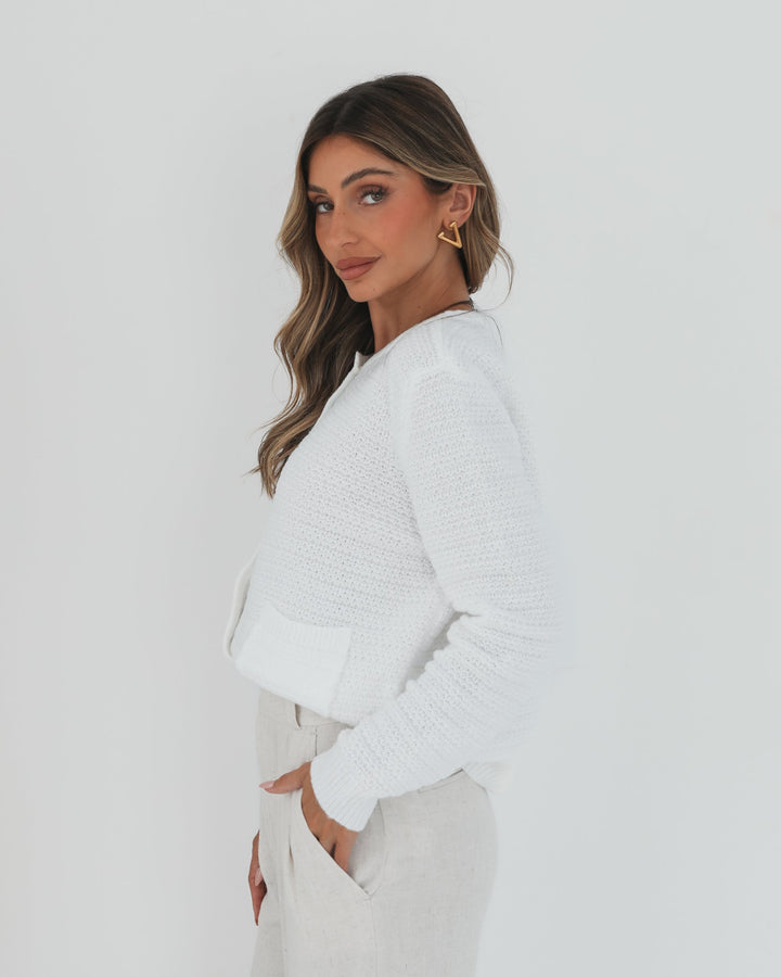 Anora Cardigan - White