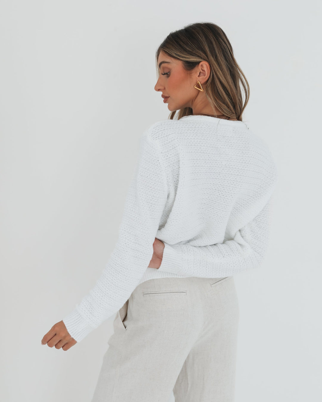 Anora Cardigan - White