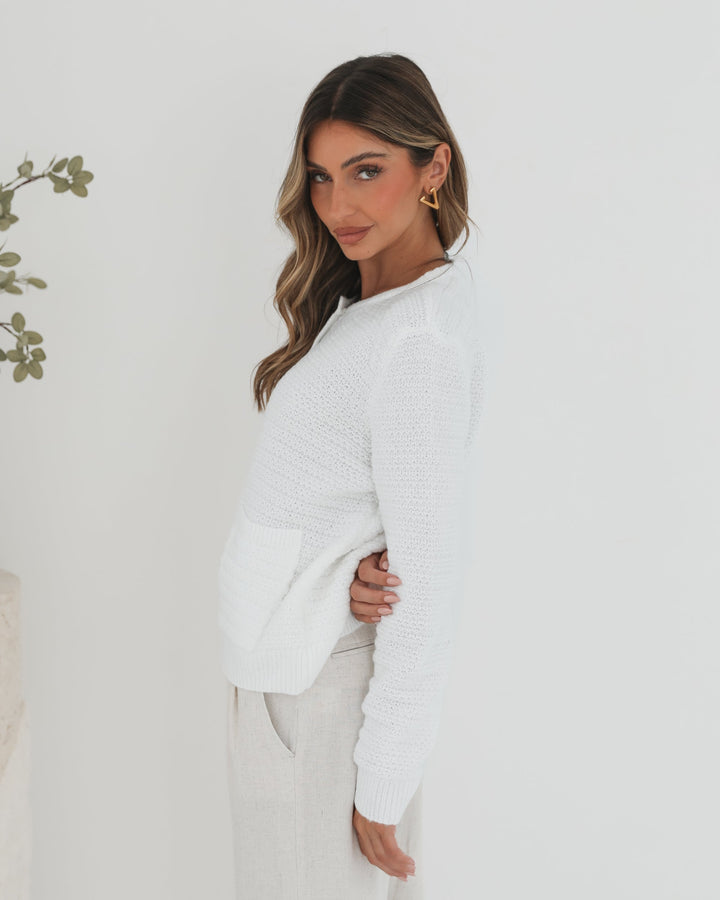 Anora Cardigan - White