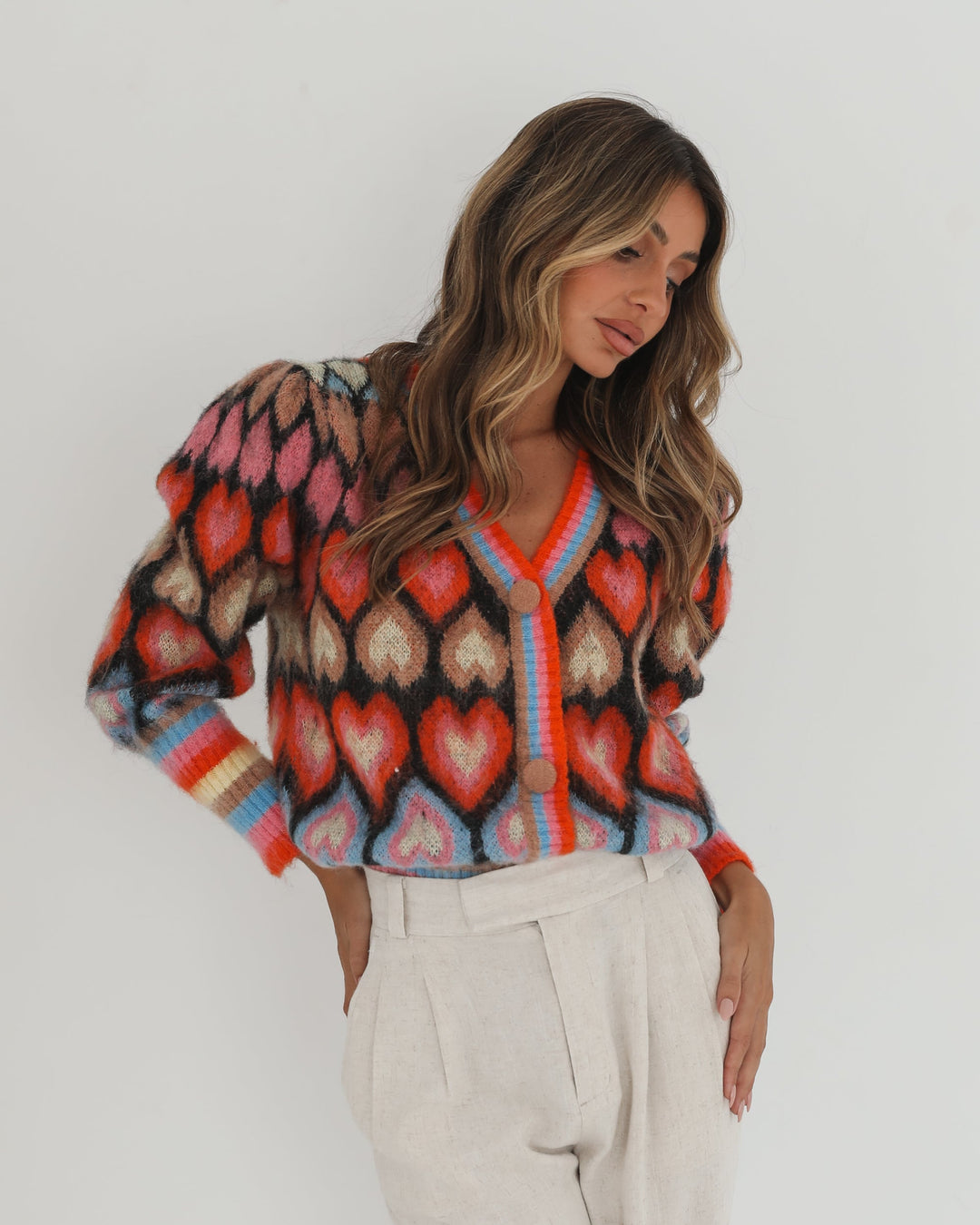 Aveloria Cardigan - Black Print