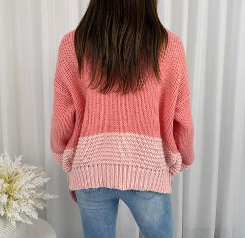 Sheona Cardigan - Peach Multi