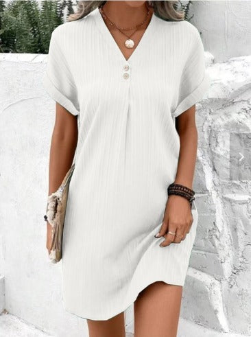 Elegant V-neck Dress for Stylish Occasions