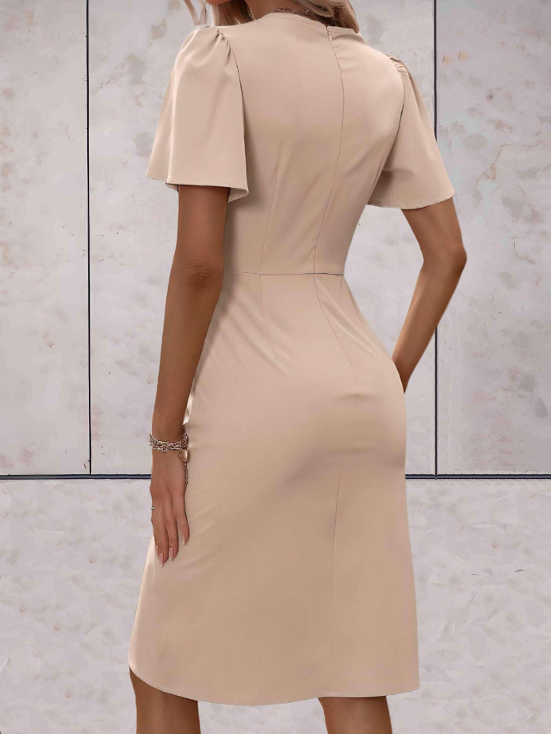 Elegant V-Neck Wrap Dress for Women
