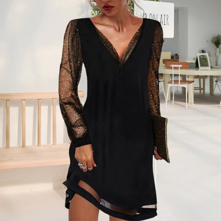Elegant V-Neck Dress for Women