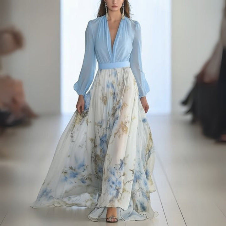 Elegant Floral Maxi Dress for Women