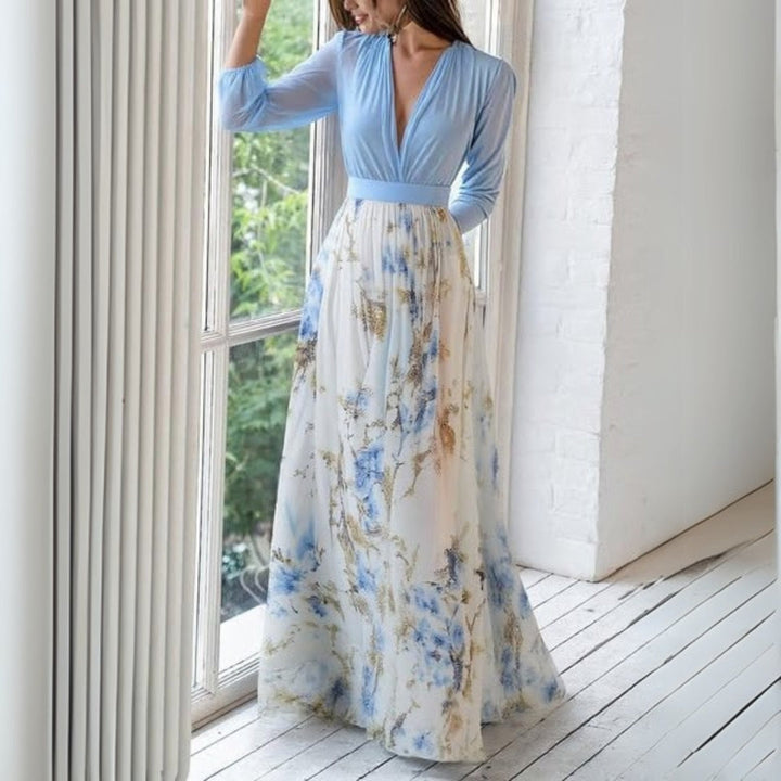 Elegant Floral Maxi Dress for Women