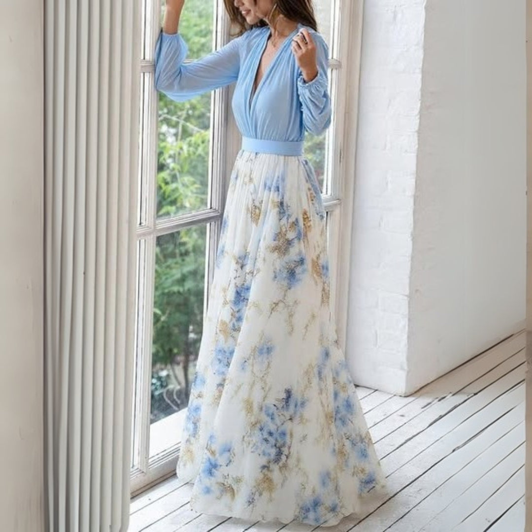 Elegant Floral Maxi Dress for Women