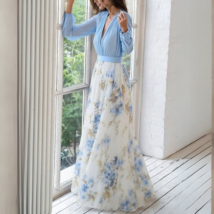 Elegant Floral Maxi Dress for Women