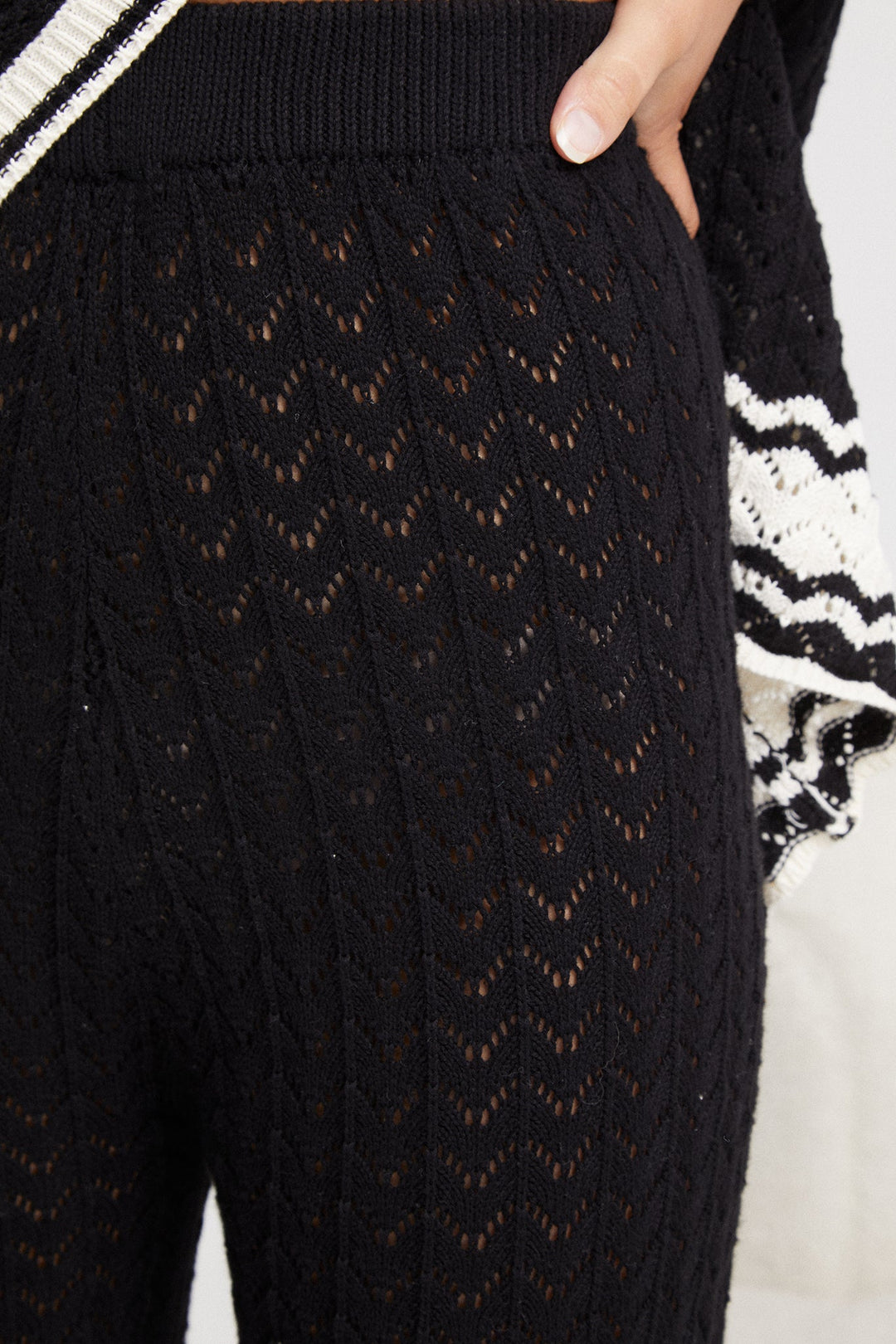 Cresydda Knit Pants - Black Multi
